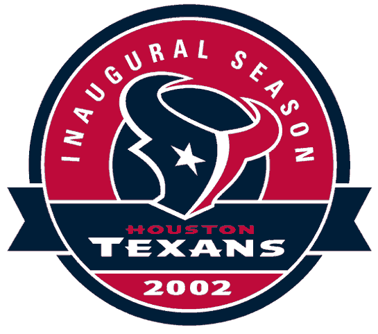 Houston Texans 2002 Anniversary Logo iron on transfers for clothing